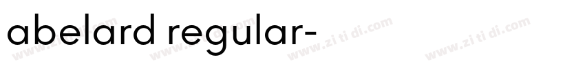 abelard regular字体转换